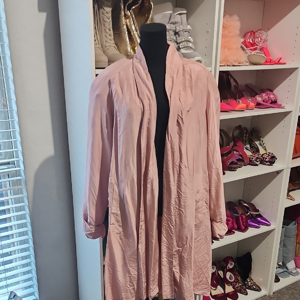 Vintage Joules Pink Drape Coat